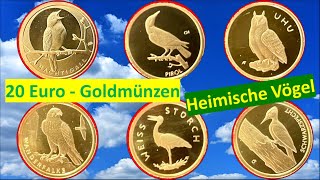 20 Euro Gold Münzen Deutschland  Heimische Vögel [upl. by Legyn]