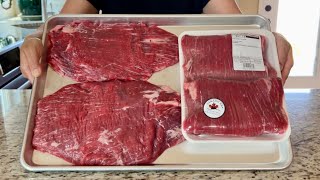 Costco Flank Steak  Costco 2024  Costco Meat  Flank Steak Recipes  Flank Steak  ASMR Cooking [upl. by Arahd]