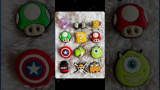 ¿ nuevos jibbitz  Bonitos charms jibbitz para crocs crocs jibbitz charms mariobros onepiece [upl. by Alur346]