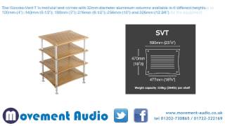 Quadraspire SVT SunokoVent HiFi Stand which is available from Movement Audio [upl. by Nnawaj]