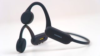 Naenka Bone Conduction Runner Pro Wireless Headphones Unboxing [upl. by Annavoj100]