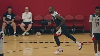 LeBron James SHOCKS Steve Kerr at 2024 TEAM USA Olympics Practice [upl. by Ecirtal]