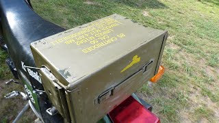 Ammo Can Motorcycle Tail Bag Kawasaki KLR250 [upl. by Kern]