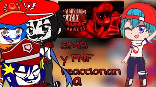 ❤🎶Super Mario Bros y FNF reaccionan a Mario Madness V2parte 2🎶nuevosinvitadosGacha Club fnf [upl. by Bravin]