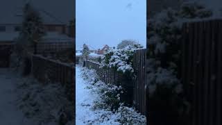 First snow in 2024 in Leamington spa UK ❤️😘😀😀😊😊 [upl. by Meelak]