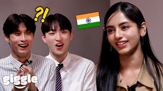 Korean Teens Meet Indian KPOP Idol Member For The First Time Ft Aria of XIN [upl. by Lokin]