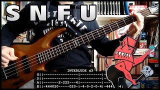 SNFU  Painful reminder bass cover w Tabs amp lyrics [upl. by Hairym661]