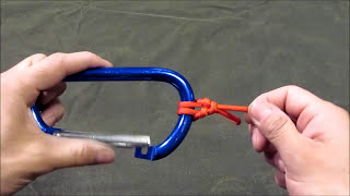 How to tie a Carabiner knot aka the cats paw [upl. by Aifoz582]