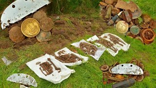 EXCAVATIONS OF GERMAN SOLDIERS AND A MORTAR DEPOT  WW2 METAL DETECTING [upl. by Haase]