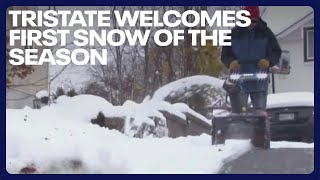 Tristate welcomes first snow of the season [upl. by Graybill]