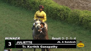 Juliette with A Sandesh up wins The Golconda St Leger Gr 2 2021 [upl. by Eikcim10]