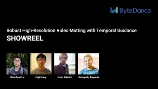 Robust HighResolution Video Matting with Temporal Guidance Showreel [upl. by Jaquenetta568]