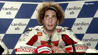 Marco Simoncelli interview after the Brno GP [upl. by Xuaeb]