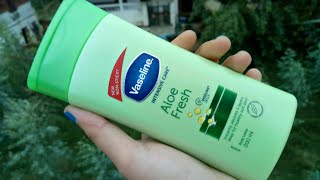 Vaseline Intensive Care Aloe Fresh Body Lotion Review  Body Lotion For Summer [upl. by Hamel]