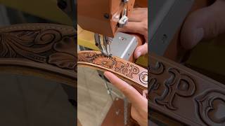 Sewing a Handmade Western Leather Belt [upl. by Korwin753]