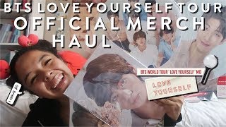 BTS 방탄소년단 LOVE YOURSELF WORLD TOUR OFFICIAL MERCH HAUL ❤ [upl. by Berni]