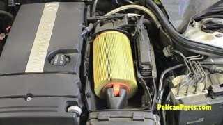 Mercedes C230K Air Filter DIY Replacement [upl. by Shandra]