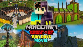 I Survived 850 Days in Hardcore Minecraft  Minecraft Movie [upl. by Thurmond]