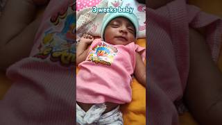 3 weeks baby cute smile ytvideo ytshort trending newbornbaby [upl. by Irrek]