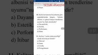 KALİTE GÜVENCE VE STANDARTLAR ÖRNEK SORULAR1 [upl. by Ziana983]