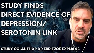 Study finds first direct evidence connecting depression with low serotonin – leadauthor Dr Erritzoe [upl. by Osher]