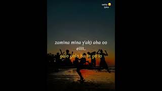 zamina mina lyrics [upl. by Eifos341]