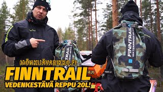 FINNTRAIL vedenkestävä reppu 20L  Säilyy eväät kuivana [upl. by Lonni]