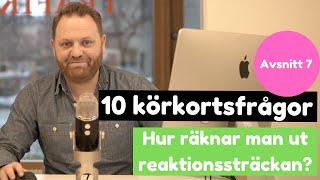 Hur räknar man ut reaktionssträckan  10 körkortsfrågor [upl. by Adav]