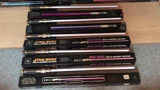 Mace windu force fx lightsaber comparison 5 generations master replicas  hasbro [upl. by Nelsen]