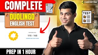 DUOLINGO ENGLISH TEST FULL COURSE IN 1 HOUR DET in 60 minutes [upl. by Meggs]