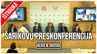 Algis ir Justas Šarikovų Preskonferencija [upl. by Eletnahs346]