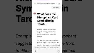 What Does the Hierophant Card Symbolize in Tarot [upl. by Thamora]