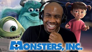 MONSTERS INC 2001 MOVIE REACTION FIRST TIME WATCHING [upl. by Aynad190]