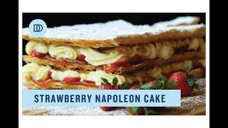 Napoleon Cake Millefeuille with Strawberries [upl. by Phip254]