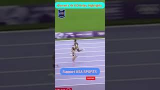 quotUSA Women’s 4×100m Relay Gold  Paris 2024 Olympic Highlightsquot [upl. by Nonad]