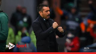 Van Bronckhorst confident Rangers have a chance to reach Euro final [upl. by Anerbas]