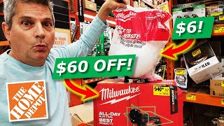 Home Depot CLEARANCE Milwaukee Tools Deals Ladders More [upl. by Atekan201]