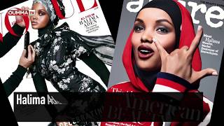 Halima Aden premier mannequin noir et voilé en couverture du magazine Vogue [upl. by Ahsyle986]