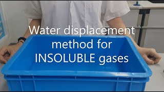 Gas collection using water displacement method [upl. by Ainig]