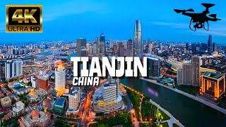 Tianjin China In 4K By Drone  Amazing View Of Tianjin China [upl. by Nemad]