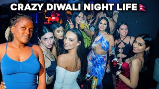 Wild Diwali Night Life Celebrations In Nepal Kathmandu [upl. by Dhiman917]