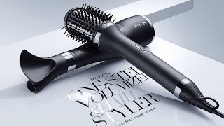 Effortless Blowout with REVLON Hair Dryer and Styler Perfect Volume amp Shine for All Hair Types [upl. by Orvah]