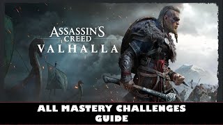 Assassins Creed Valhalla  Mastery Challenge Gold Medals  Full Master Achievement  Trophy Guide [upl. by Ahsilram]