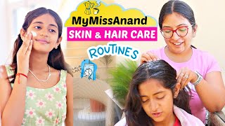 MyMissAnand SKIN and HAIR CARE ROTINE  CookWithNisha [upl. by Marshall]