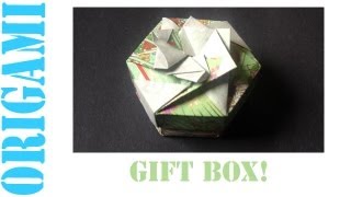 Easy Origami Hexagon Box Lid Ver 2 Modular 2 Piece Tutorial [upl. by Kele]