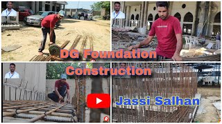 Diesel Generator Foundation construction steelfixer [upl. by Elrem101]