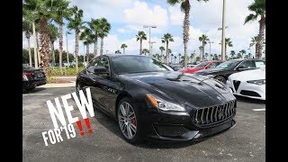 The 2019 Maserati Quattroporte GTS Whats New [upl. by Ahseinat]