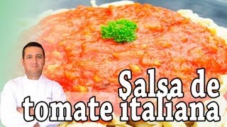 Salsa de tomate italiana  Recetas de cocina [upl. by Halonna376]