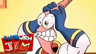 Earthworm Jim Gets a Brain Freeze  Earthworm Jim Cartoon  IntotheInvasion [upl. by Pozzy767]