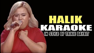 HALIK KARAOKE IN STYLE OF TRIXIE DAYRIT CONTEST PIECE minusone karaoke instrumental contest [upl. by Lesley]